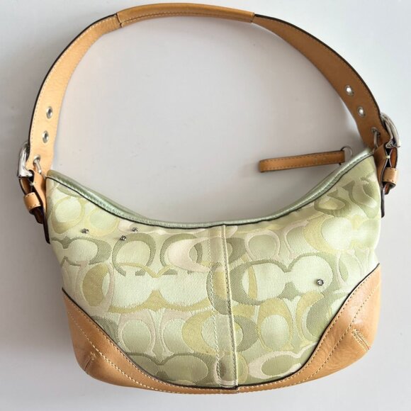 Coach Optic Signature Monogram Ladybug Mini Hobo Bag - Picture 2 of 13